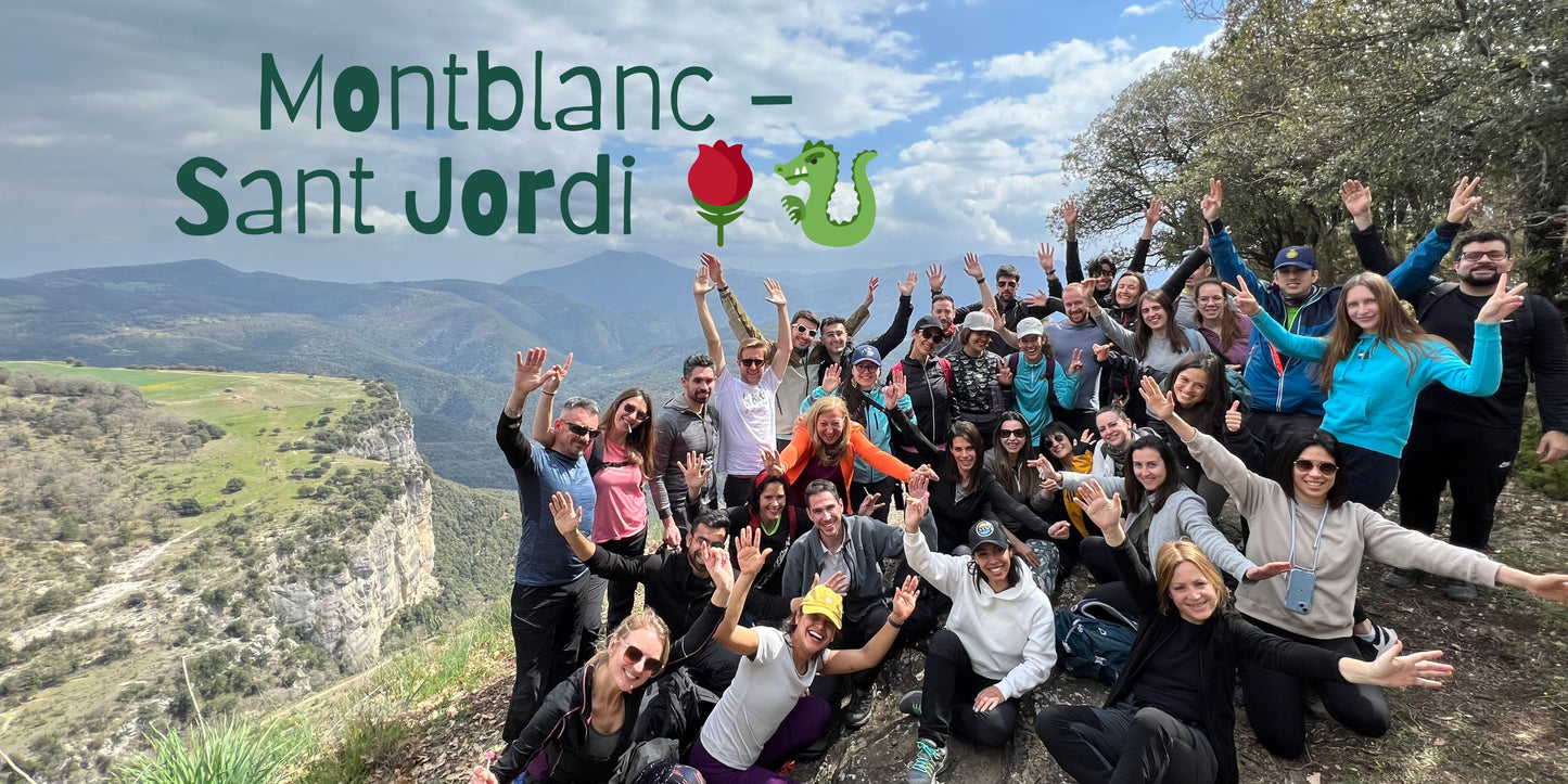 ⛰️ Ruta en Montblanc 🐉 Fiesta de Sant Jordi 🌹📚 Intermedio 13km 💪 ➸ 📅 Sábado, 20.04.24 💰39€