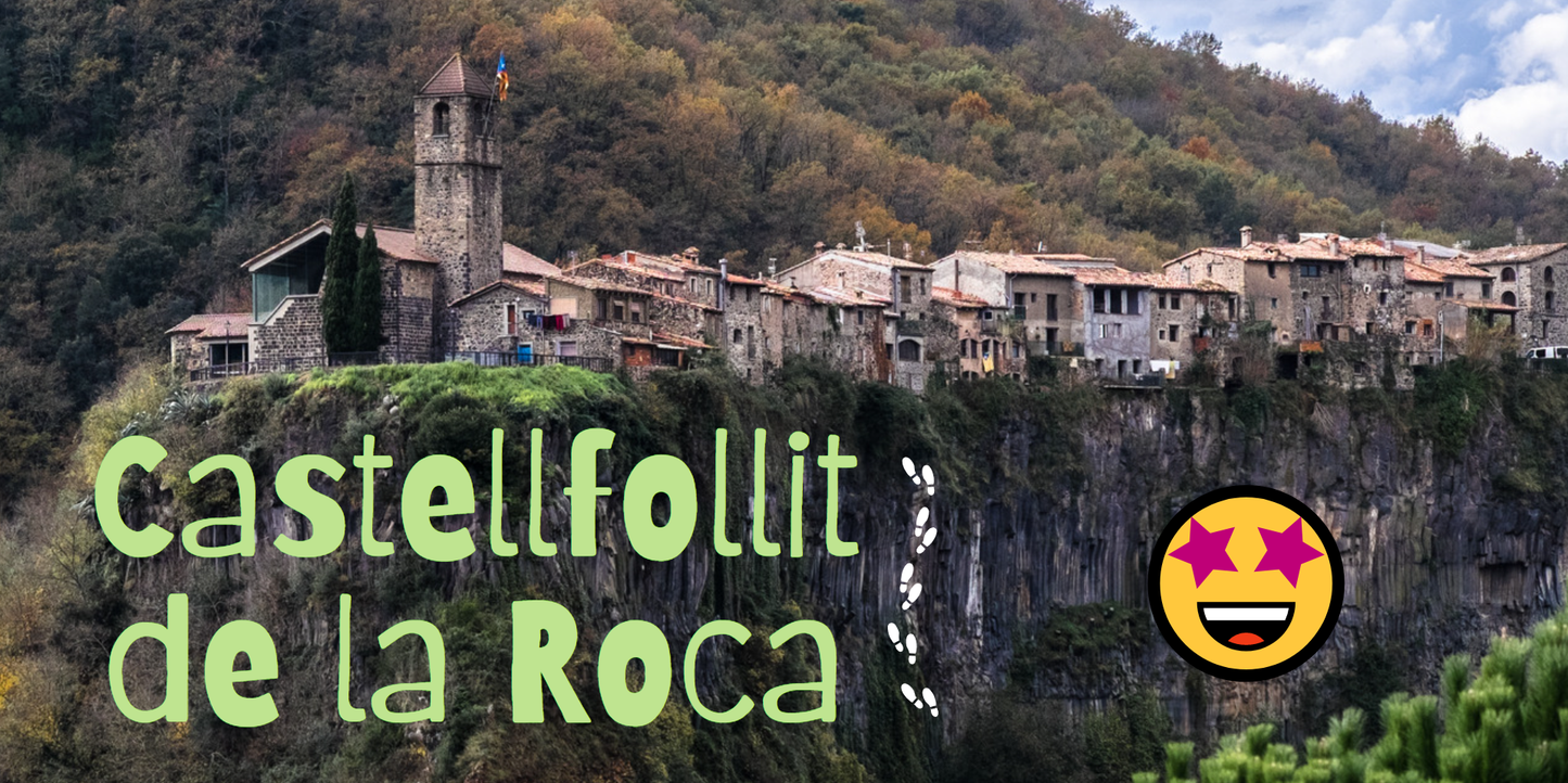 🔒COMPLETO 🏘️⛰️ Espectacular Castellfollit & Calçotada 🧅🔥 Intermedio 12km 💪 ➸ 📅 18.02.23 💰 35€